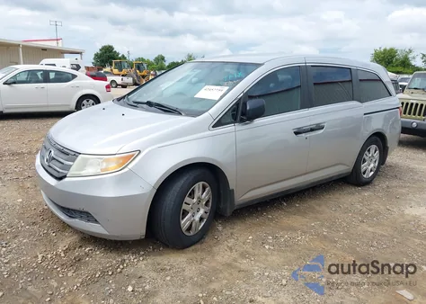 2011 Honda Odyssey Lx from USA, damaged, VIN 5FNRL5H23BB055208